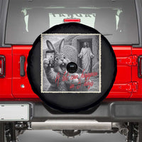Funny Easter Jesus Spare Tire Cover Christian Jesus Come Back Bunny Selfie