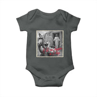 Funny Easter Jesus Baby Onesie Christian Jesus Come Back Bunny Selfie