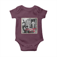 Funny Easter Jesus Baby Onesie Christian Jesus Come Back Bunny Selfie