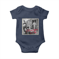 Funny Easter Jesus Baby Onesie Christian Jesus Come Back Bunny Selfie