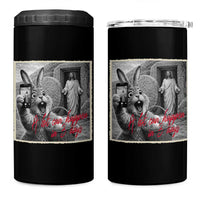 Funny Easter Jesus 4 in 1 Can Cooler Tumbler Christian Jesus Come Back Bunny Selfie