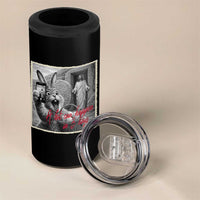 Funny Easter Jesus 4 in 1 Can Cooler Tumbler Christian Jesus Come Back Bunny Selfie