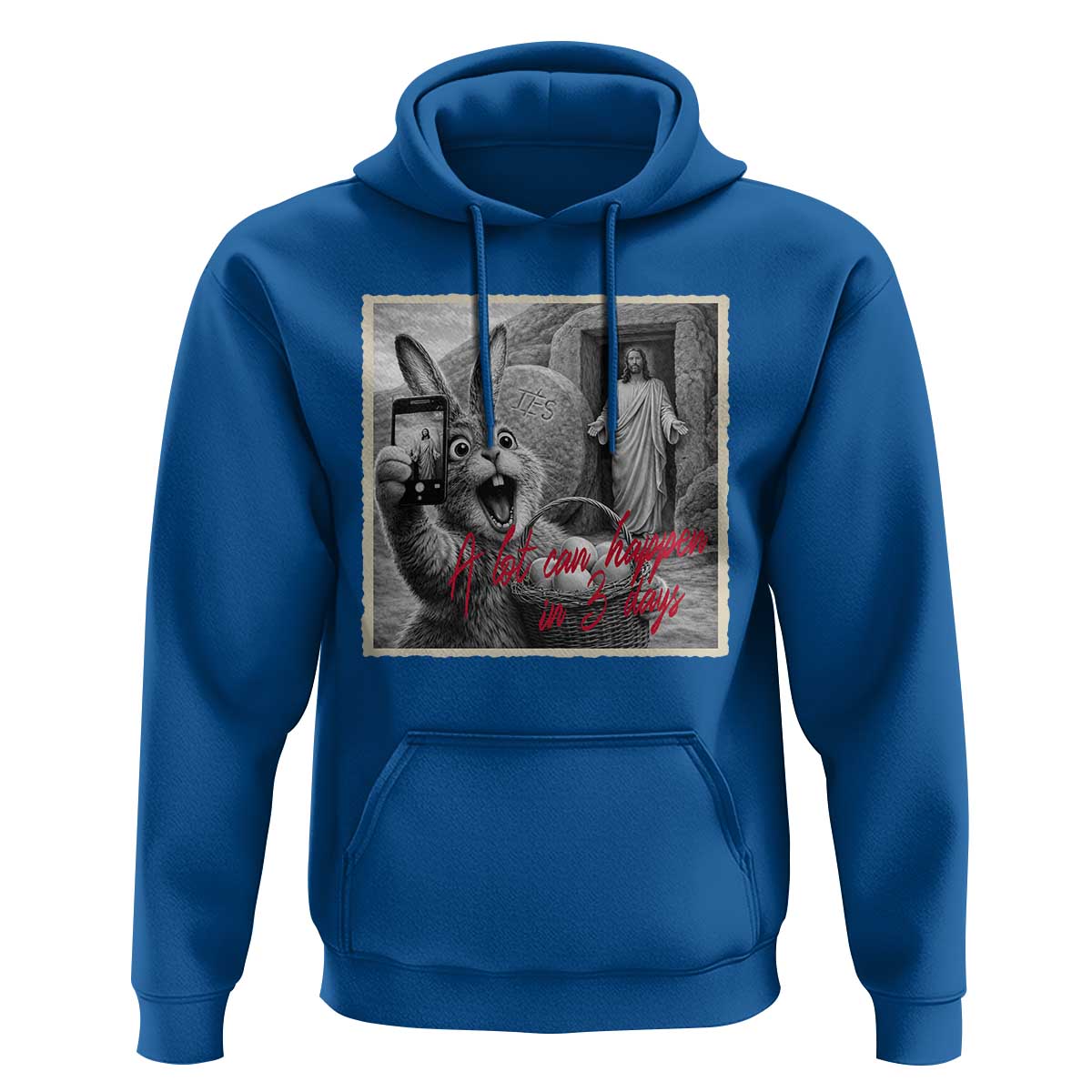 Funny Easter Jesus Hoodie Christian Jesus Come Back Bunny Selfie