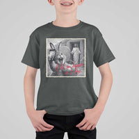 Funny Easter Jesus T Shirt For Kid Christian Jesus Come Back Bunny Selfie