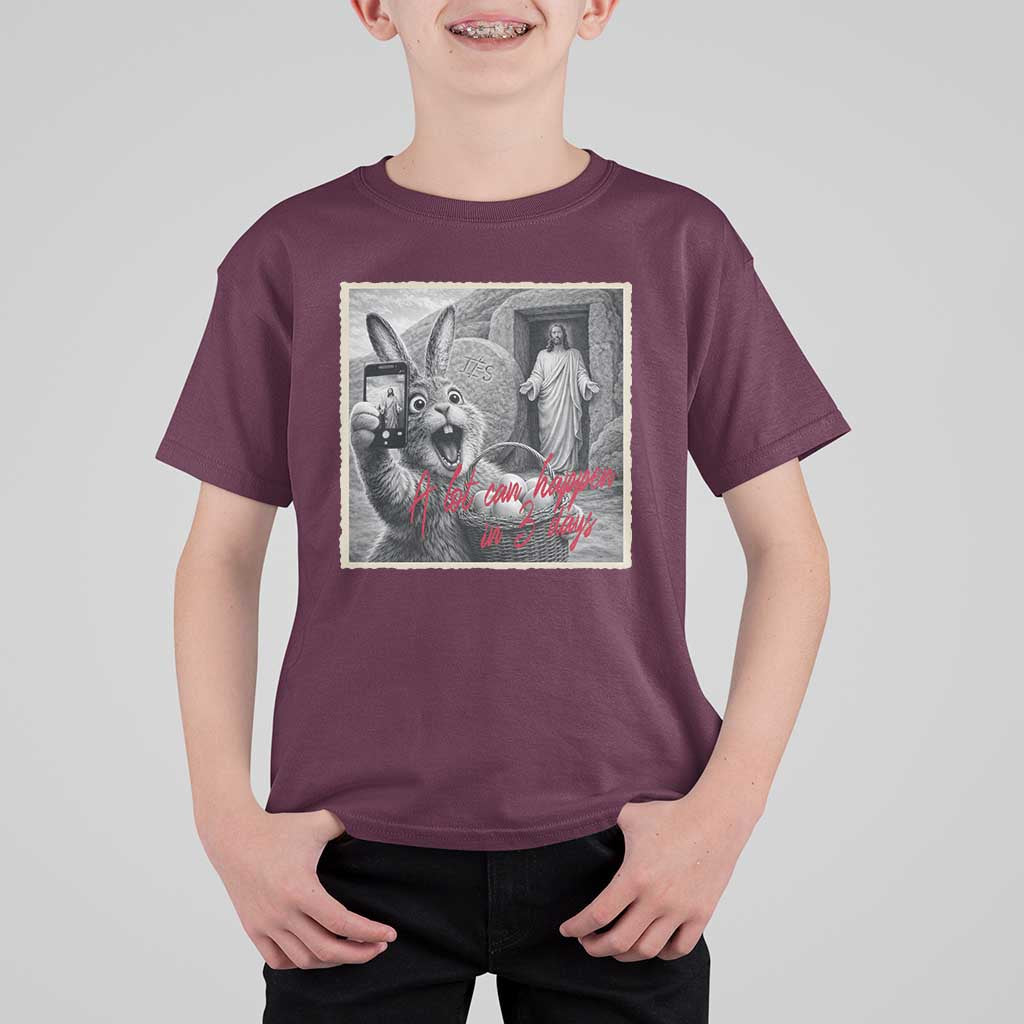 Funny Easter Jesus T Shirt For Kid Christian Jesus Come Back Bunny Selfie