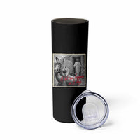 Funny Easter Jesus Skinny Tumbler Christian Jesus Come Back Bunny Selfie