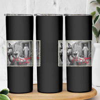 Funny Easter Jesus Skinny Tumbler Christian Jesus Come Back Bunny Selfie