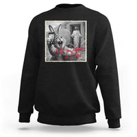 Funny Easter Jesus Sweatshirt Christian Jesus Come Back Bunny Selfie