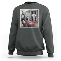 Funny Easter Jesus Sweatshirt Christian Jesus Come Back Bunny Selfie
