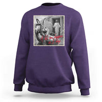 Funny Easter Jesus Sweatshirt Christian Jesus Come Back Bunny Selfie