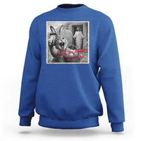 Funny Easter Jesus Sweatshirt Christian Jesus Come Back Bunny Selfie