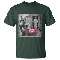 Funny Easter Jesus T Shirt Christian Jesus Come Back Bunny Selfie