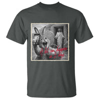 Funny Easter Jesus T Shirt Christian Jesus Come Back Bunny Selfie