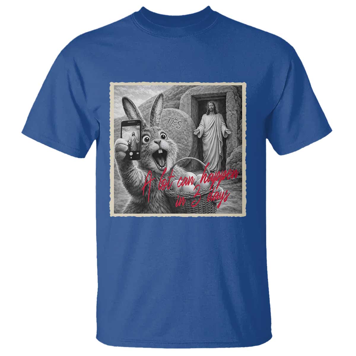 Funny Easter Jesus T Shirt Christian Jesus Come Back Bunny Selfie