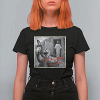 Funny Easter Jesus T Shirt For Women Christian Jesus Come Back Bunny Selfie