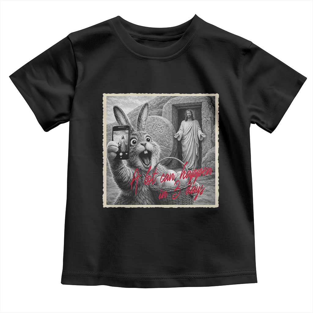 Funny Easter Jesus Toddler T Shirt Christian Jesus Come Back Bunny Selfie