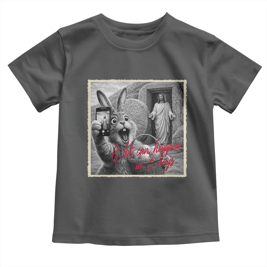 Funny Easter Jesus Toddler T Shirt Christian Jesus Come Back Bunny Selfie