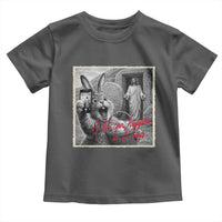 Funny Easter Jesus Toddler T Shirt Christian Jesus Come Back Bunny Selfie