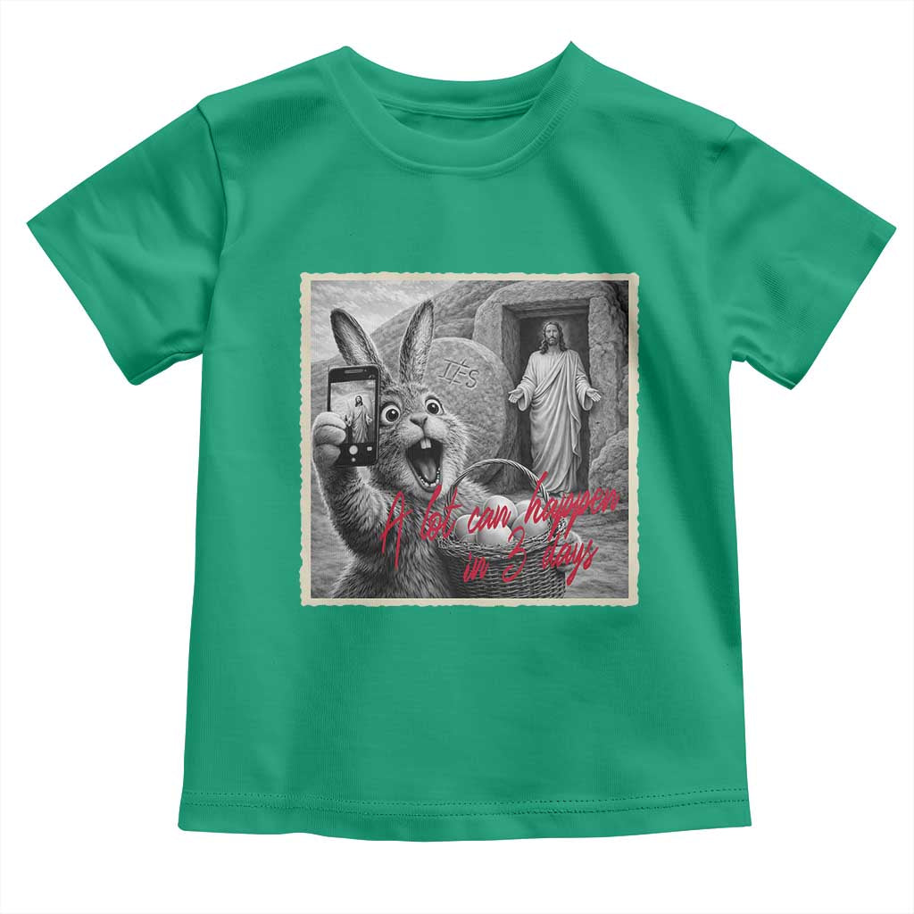Funny Easter Jesus Toddler T Shirt Christian Jesus Come Back Bunny Selfie
