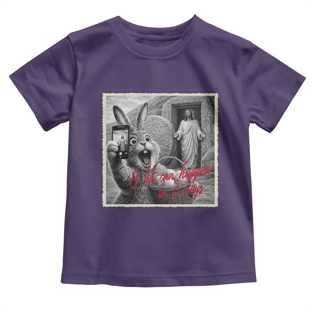 Funny Easter Jesus Toddler T Shirt Christian Jesus Come Back Bunny Selfie