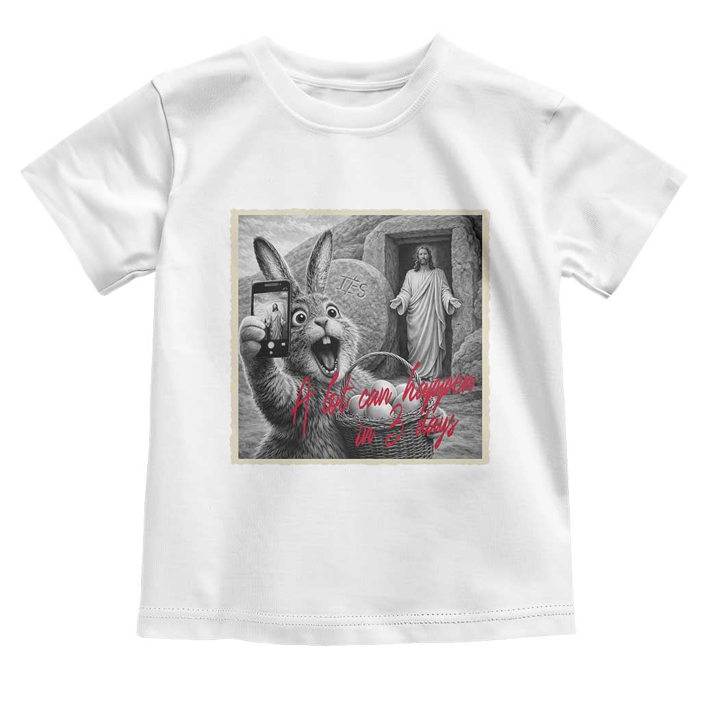 Funny Easter Jesus Toddler T Shirt Christian Jesus Come Back Bunny Selfie