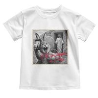 Funny Easter Jesus Toddler T Shirt Christian Jesus Come Back Bunny Selfie