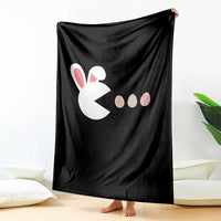 Funny Easter Throw Blanket Bunny Gamer Egg Hunter