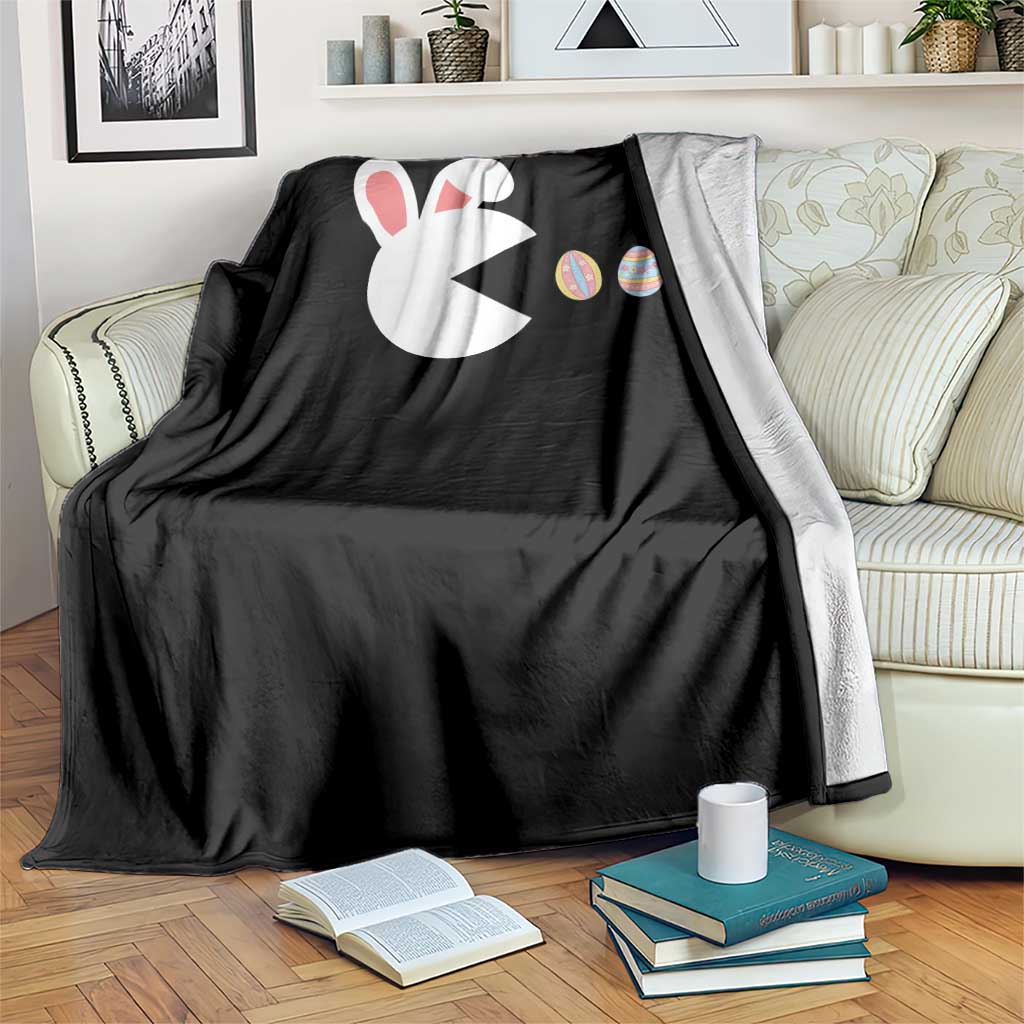 Funny Easter Throw Blanket Bunny Gamer Egg Hunter