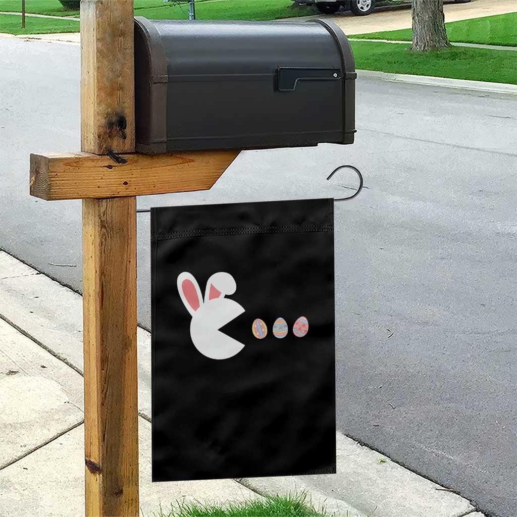 Funny Easter Garden Flag Bunny Gamer Egg Hunter