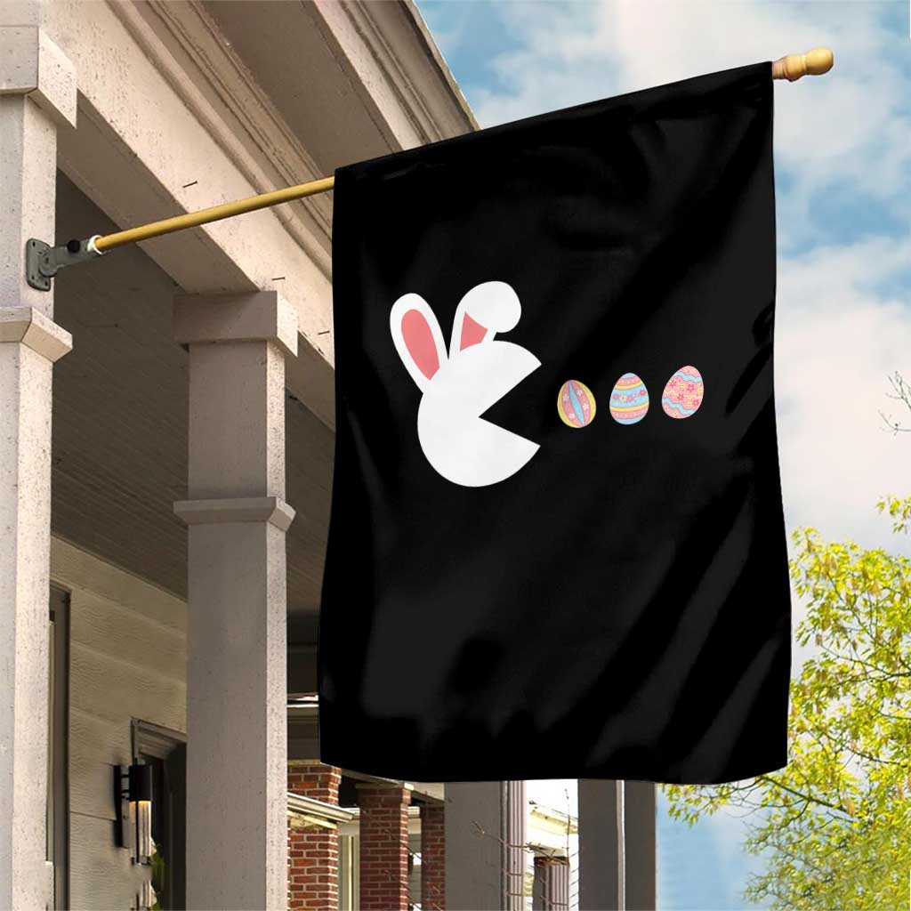 Funny Easter Garden Flag Bunny Gamer Egg Hunter