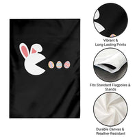 Funny Easter Garden Flag Bunny Gamer Egg Hunter