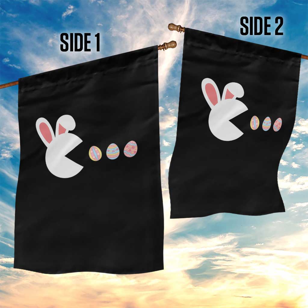 Funny Easter Garden Flag Bunny Gamer Egg Hunter