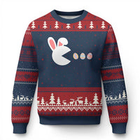 Funny Easter Ugly Christmas Sweater Bunny Gamer Egg Hunter