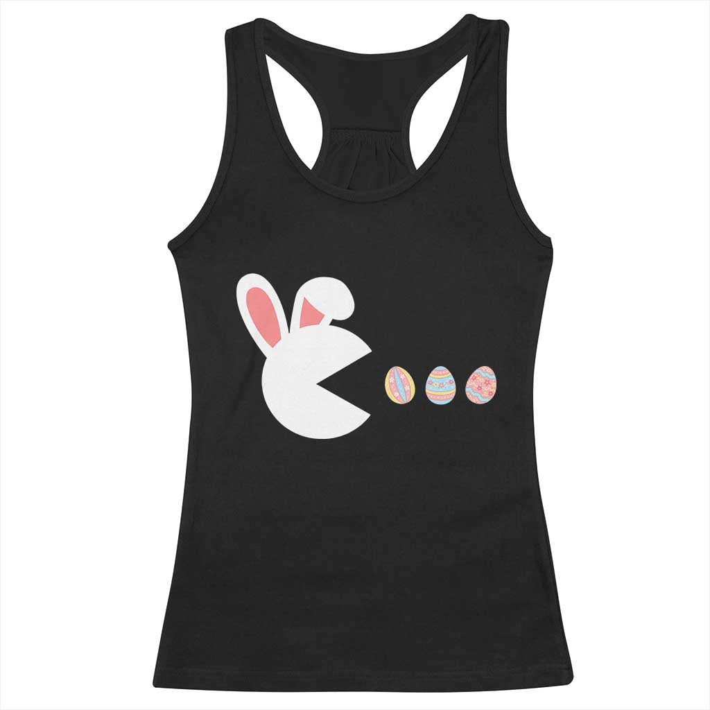 Funny Easter Racerback Tank Top Bunny Gamer Egg Hunter