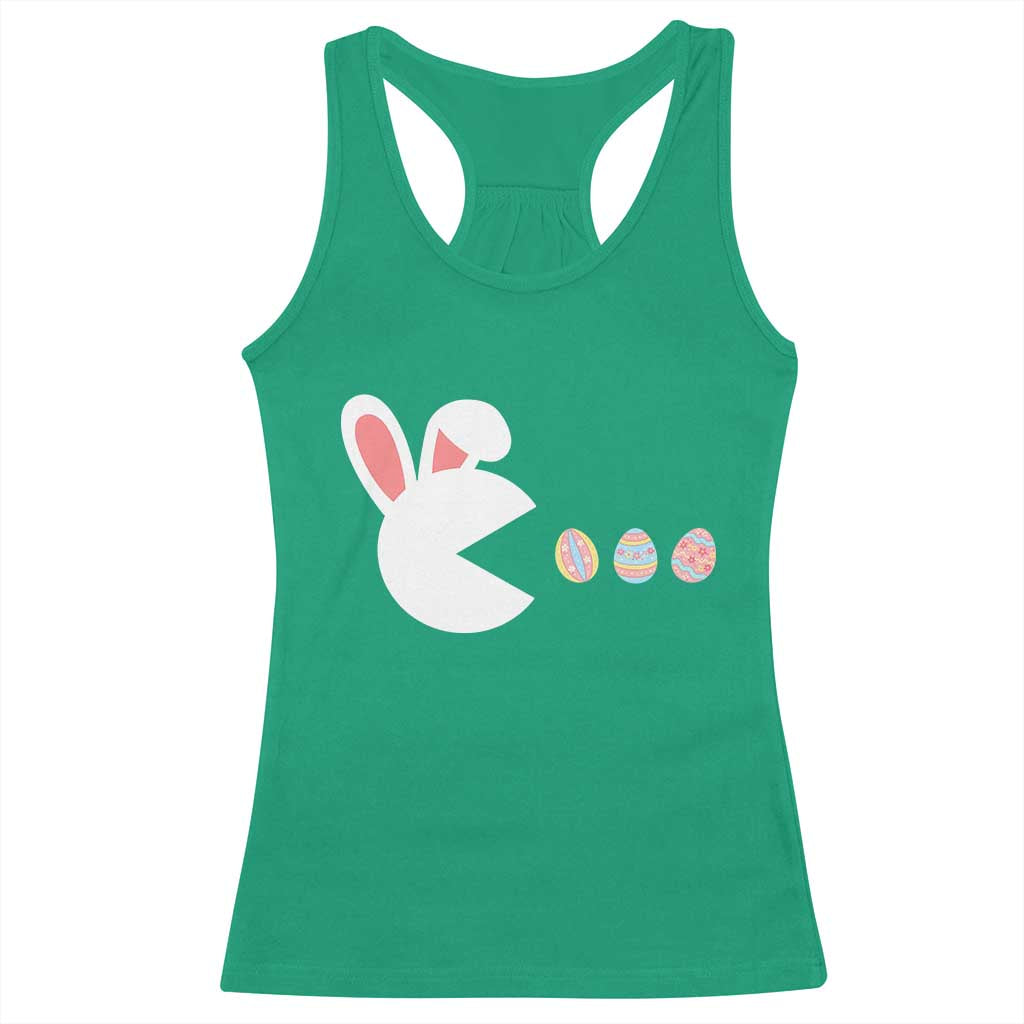 Funny Easter Racerback Tank Top Bunny Gamer Egg Hunter