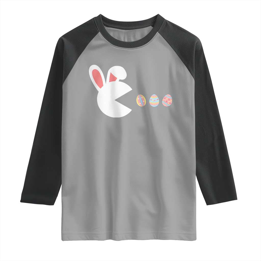 Funny Easter Raglan Shirt Bunny Gamer Egg Hunter