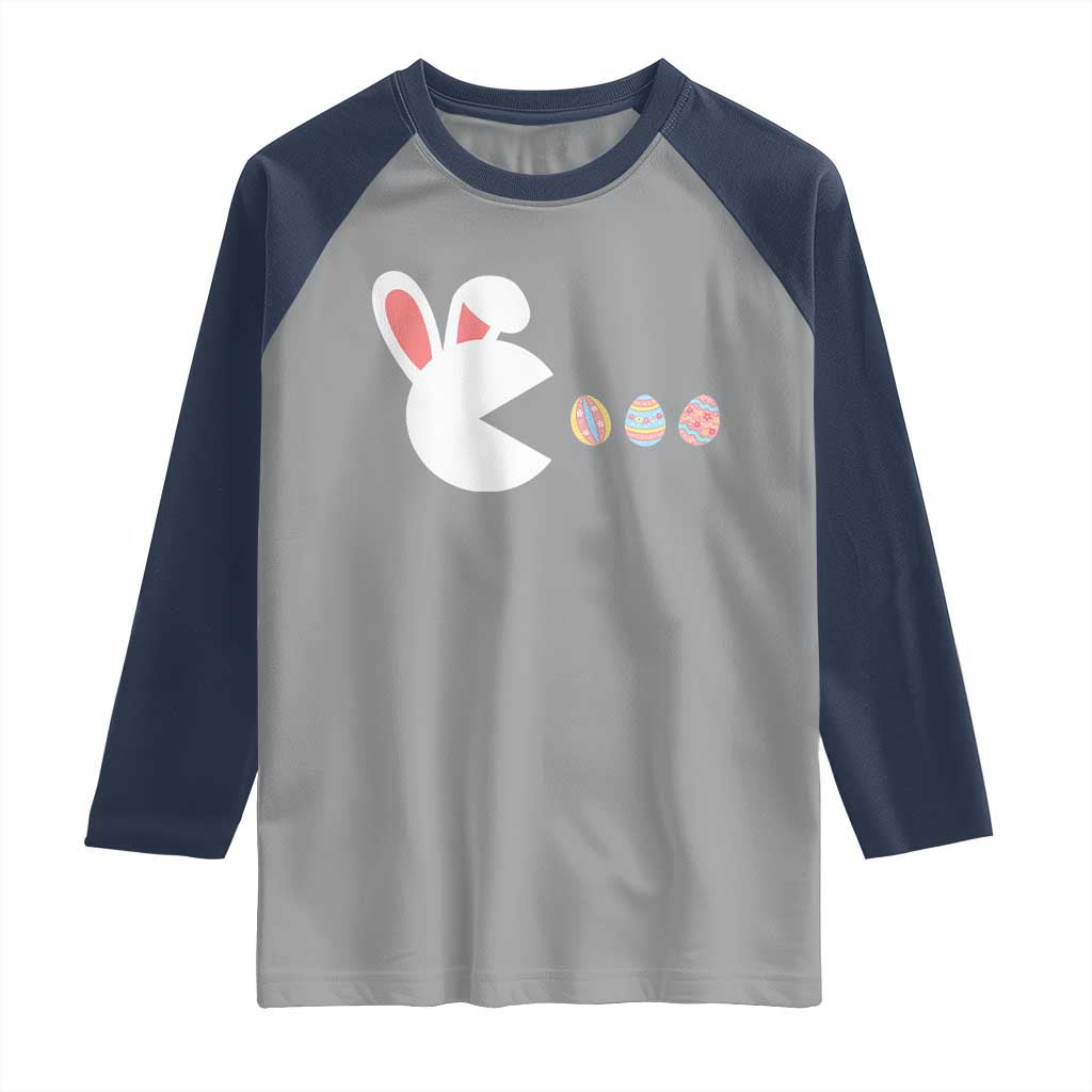 Funny Easter Raglan Shirt Bunny Gamer Egg Hunter