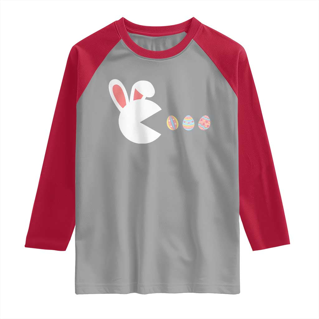 Funny Easter Raglan Shirt Bunny Gamer Egg Hunter