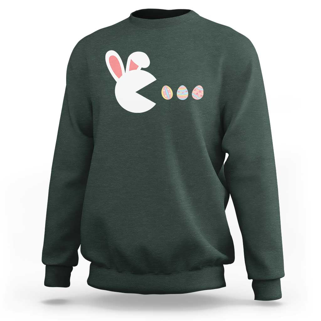 Funny Easter Sweatshirt Bunny Gamer Egg Hunter
