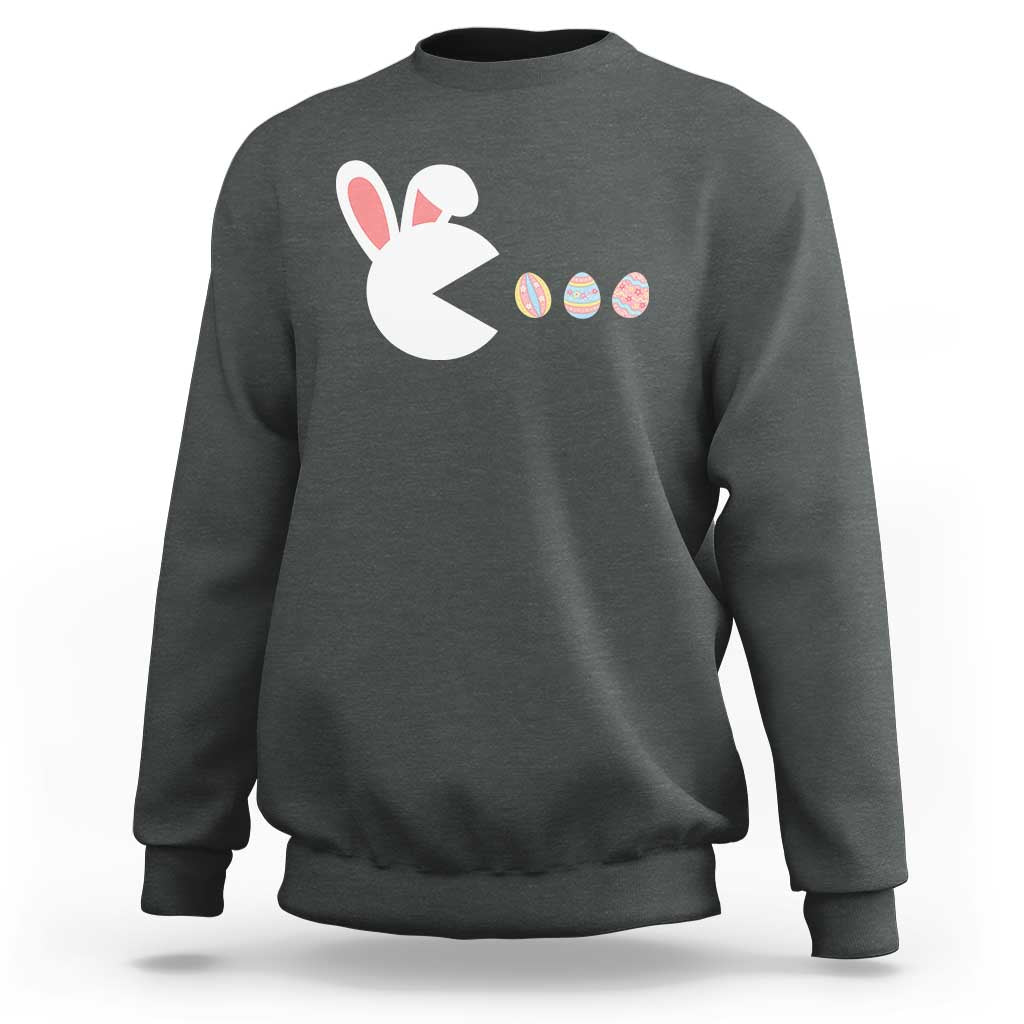 Funny Easter Sweatshirt Bunny Gamer Egg Hunter
