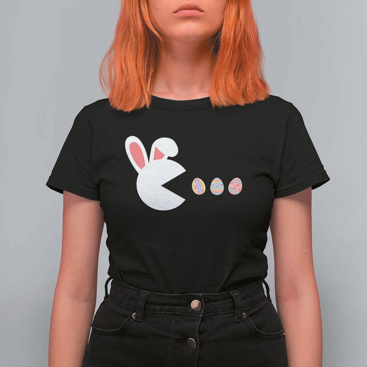 Funny Easter T Shirt For Women Bunny Gamer Egg Hunter