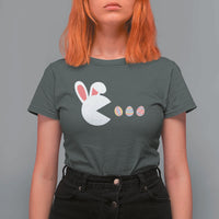 Funny Easter T Shirt For Women Bunny Gamer Egg Hunter