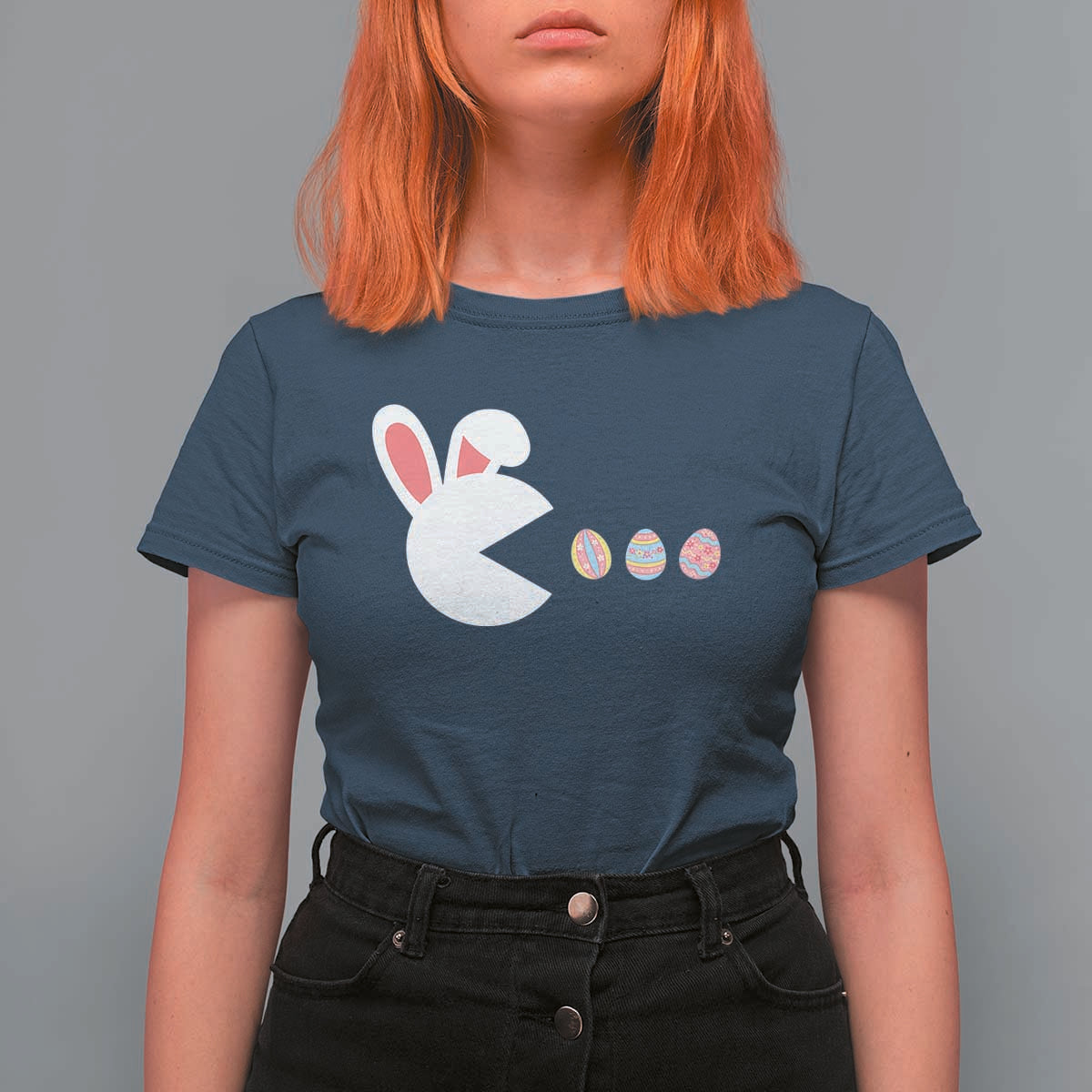 Funny Easter T Shirt For Women Bunny Gamer Egg Hunter