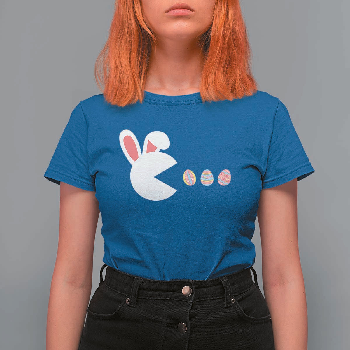 Funny Easter T Shirt For Women Bunny Gamer Egg Hunter