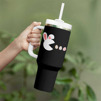 Funny Easter Tumbler With Handle Bunny Gamer Egg Hunter