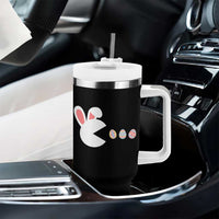 Funny Easter Tumbler With Handle Bunny Gamer Egg Hunter