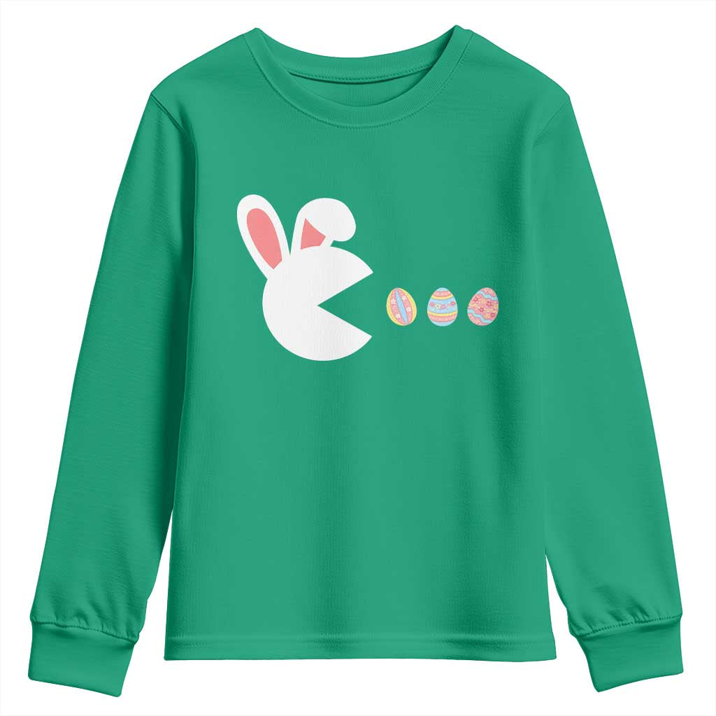 Funny Easter Youth Sweatshirt Bunny Gamer Egg Hunter