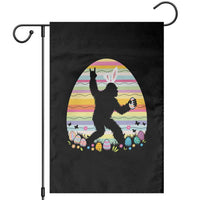 Funny Bigfot Easter Garden Flag Sasquatch Rock On Rabbit