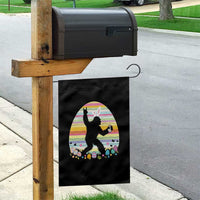 Funny Bigfot Easter Garden Flag Sasquatch Rock On Rabbit