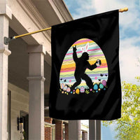 Funny Bigfot Easter Garden Flag Sasquatch Rock On Rabbit
